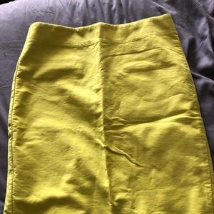 J Crew Chartreuse Skirt